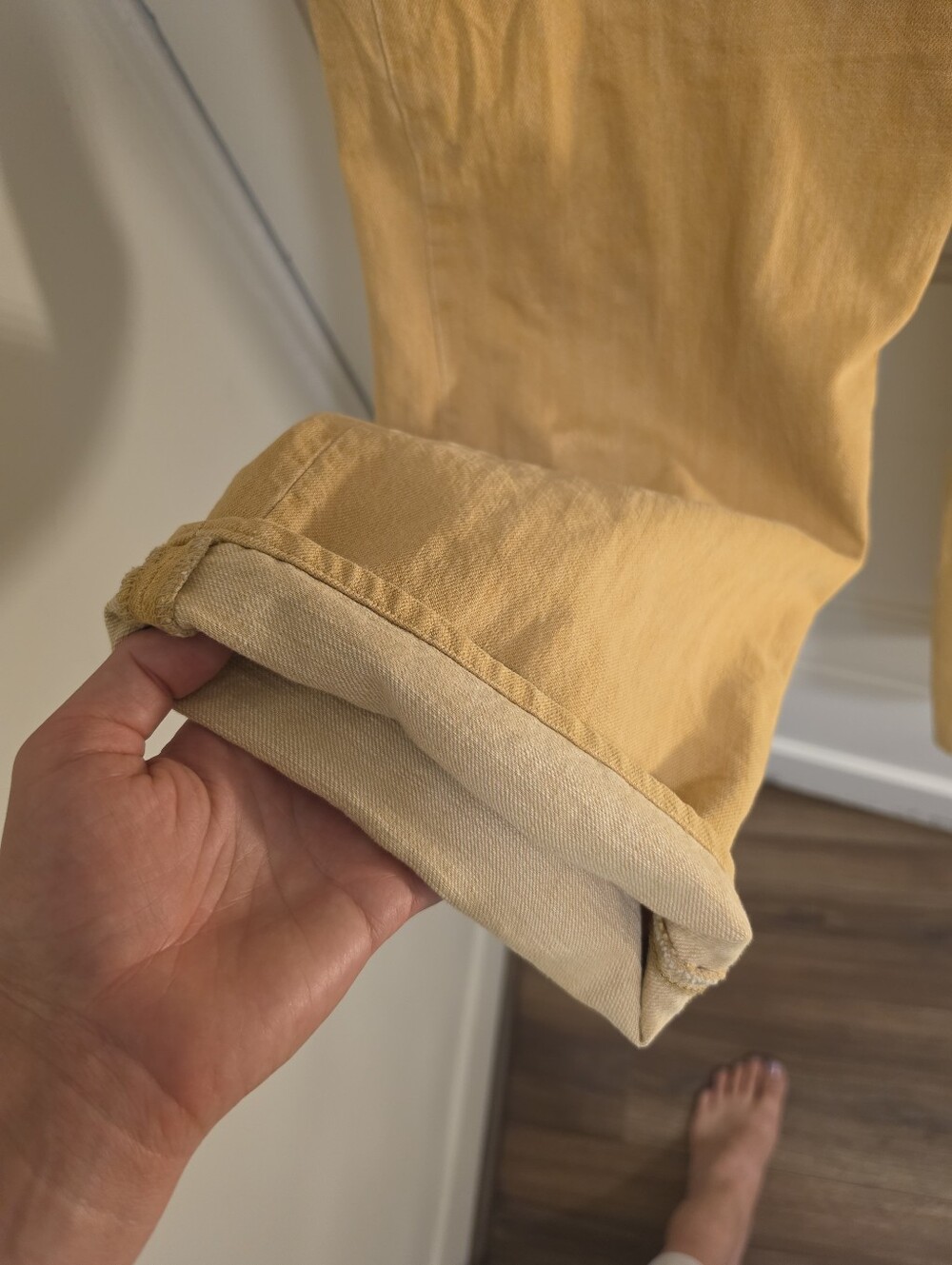 imogene + willie Catherine RARE Mustard Yellow color High-Rise Jeans - Picture 8 of 11